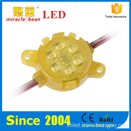 YELLOW Color Waterproof IP67120angle Lighting 0.4W DC24V 50mm SMD5050 Led Pixel Point